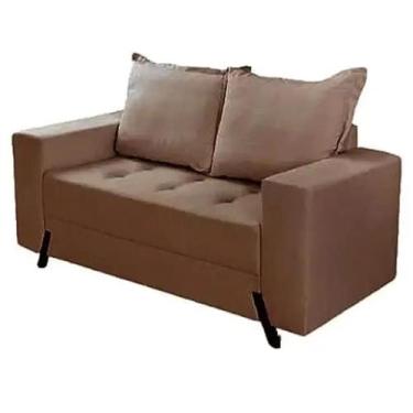 Imagem de Sofá 8100 2 Lugares em Veludo com Almofadas Soltas 155cm Boareto Cor M