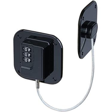 Imagem de Fechaduras combinadas de geladeira à prova de crianças - Fechaduras de segurança para porta de freezer - Adesivo super forte sem perfuração - para geladeira, lavadora, armário, gaveta, janela e mais