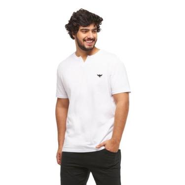 Imagem de Camiseta Basica Masculina Logo Konoa Gola Portuguesa, Branco, M, Mascu