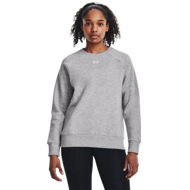 Imagem de Moletom Feminino Under Armour Rival Fleece Crew M Cinza-Feminino