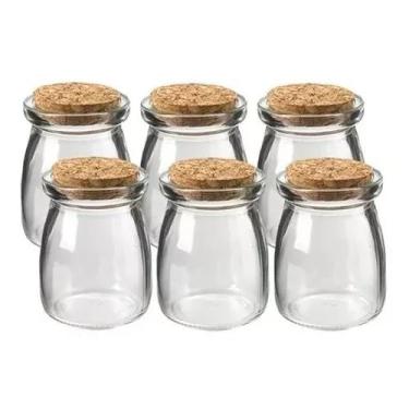 Imagem de 10 Pote De Vidro 100ml Com Rolha Pote Para Velas Temperos Lembrancinhas Artesanato