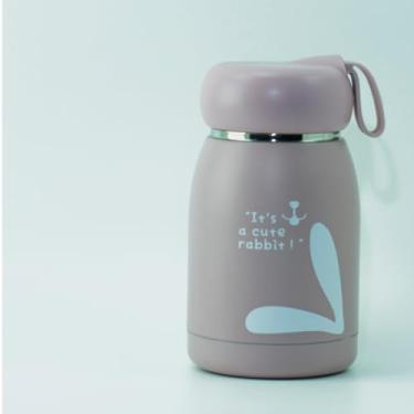 Imagem de Garrafa Térmica Parede Dupla Em Inox Infantil Criança Cores Rosa