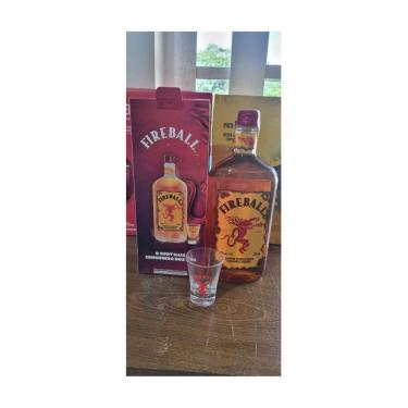 Imagem de Licor Fireball 750ml com Cartucho e Copo de Dose