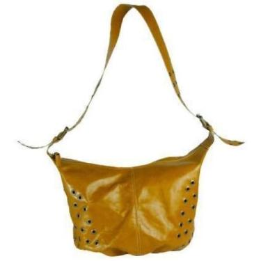 Imagem de Bolsa Tiracolo Feminina Social De Ombro Em Couro Mostarda - Betania Co