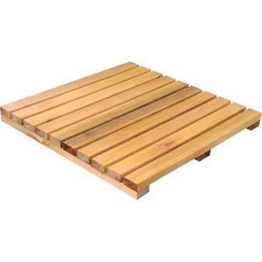 Imagem de Deck De Madeira Modular 50x50 cm Com Pintura Neonx, Verniz Natural UV