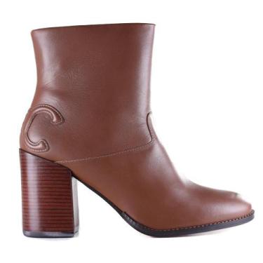 Imagem de Bota Feminina Capodarte com Salto Bloco 4019027 Mogno, 36