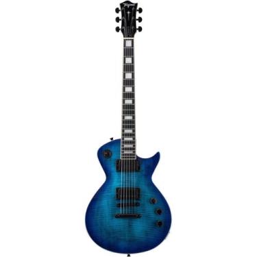 Imagem de Guitarra Tagima Almach HH Flamed Maple Transparent Blue TBLB