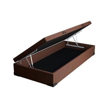 Imagem de Base para Cama Box Solteiro Martin Premium com Baú Suede (47x88x188) M