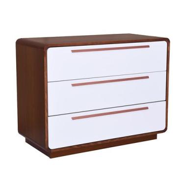 Imagem de Cômoda Wave 3 GV Mel e Branca - Modern