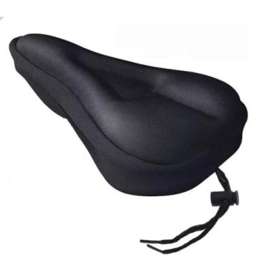 Imagem de Capa Gel Banco Selim Assento Bike Pedal Almofada Forro Ajustável Regulável Anatômica Ciclismo Bicicleta Spinning Bmx Ergométrica Mountain Bike