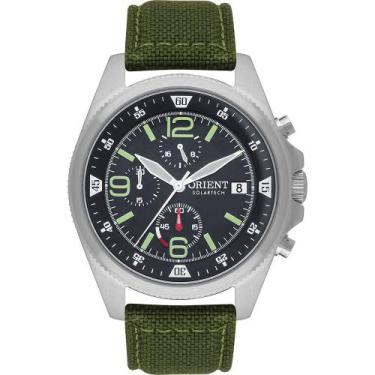 Imagem de Relógio orient solartech masculino cronógrafo mbsnc004 prata
