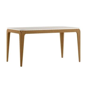Imagem de Mesa Jantar Retangular Aurea 160cm com Tampo de Vidro - New Ceval, Ype