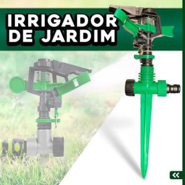 Imagem de Irrigador de Jardim Girátorio Profissional Resistente com 3 Jatos Com 