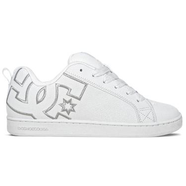 Imagem de Tênis DC Shoes Unissex Couro Court Graffik IMP | Branco
