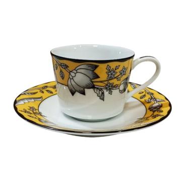 Imagem de Jogo de xícaras de café em porcelana de altissima qualidade da marca japonesa Noritake. Composto por 6 xícaras e 6 pires.