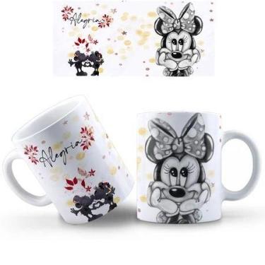 Imagem de Caneca Mickey e Minnie COM SEU NOME de Porcelana - loja dinka