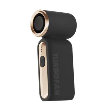 Imagem de Ｂｅｓｇａ Ventilador de mão com três velocidades ajustáveis ​​USB, compacto, baixo ruído, vento forte, recarregável, ventilador de resfriamento portátil para, Cinza