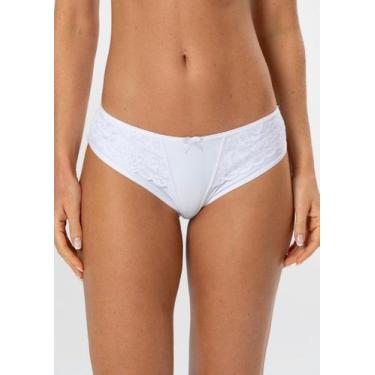 Imagem de Calcinha Tradicional de Microfibra com Detalhe em Renda - Gimara, GG, 
