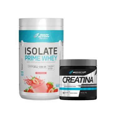 Imagem de Kit Isolate Prime Whey Isolado e Hidrolisado 900g + Creatina 150g Mono