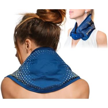 Imagem de Reusable Hot and Cold Gel Ice Pack for Shoulder, Rotator Cuff, Knee, Back, Head, Eyes, Elbow, Hip - Leak Proof Post Surgery Heat & Cold Therapy Compress by FIGHTECH (Neck, Single)