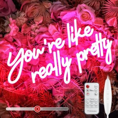 Imagem de Raipile Raipile, Você É Como Letreiros Neon Realmente Bonitos Para Decoração De Parede, Arte Letreiro Iluminado Com Controle Remoto Salão, Estúdio, Presente Crianças, Tamanho Médio
