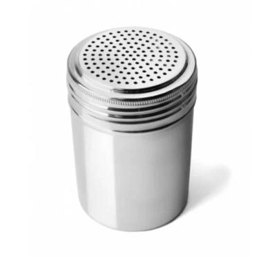 Imagem de Saleiro de Mesa Restaurante Dispenser Porta Temperos Inox 7x10cm Plasvale