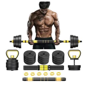 Imagem de Kt Halteres e Anilhas Kettlebell Ajustáveis Academia Fit 6 em 1 20kg k2