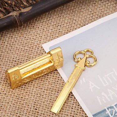 Imagem de Marhynchus Mini Flowers de Estilo Chinês Vintage para Caixa de Jóias, Trava Antiga para Gaveta ou Caixa de Presente (Magpie Golden)