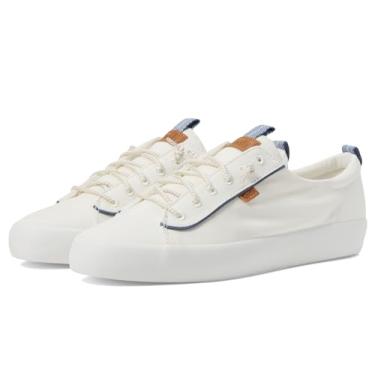 Imagem de Keds Tênis feminino Kickback Canvas Slip on, Branco náutico/azul marinho, 10.5