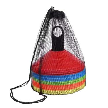 Imagem de Vaveren 30x Cones de Futebol Agility Marcadores de Pontos de Treinamento Uso Versátil Prático Cones de Disco de Futebol para Prática de Jogos ao Ar Livre