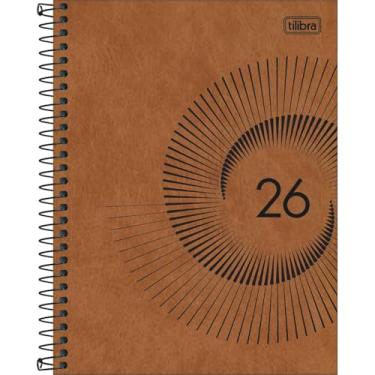 Imagem de Planner SEMANAL, executivo, Prátika 2026 Espiral 17,7 x 24 cm- Caramelo