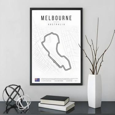 Imagem de Monaco Miami Fórmula 1 Pista Poster Arte De Parede Sem Moldura Para Sa