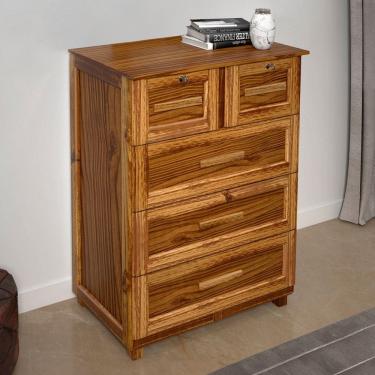 Imagem de Cômoda Floripa Madeira Maciça 5 Gavetas Ypê - Pnr Móveis