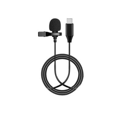 Imagem de Microfone De Lapela Soleste pra  Celula Smartphone Profissional Tipo C