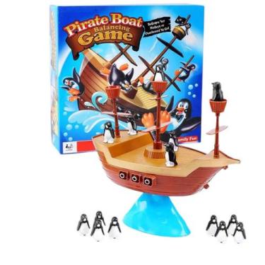 Imagem de Jogo caiu perdeu Barco Pirata Equilíbrio Dos Pinguins Grande - COMPANY