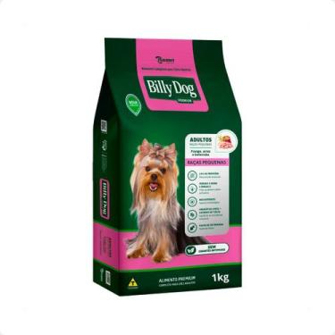 Imagem de Ração Billy Dog Cães Adultos Raças Pequenas - 1Kg