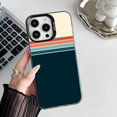 Imagem de HPQWN Capa de celular com listras retrô vintage para iPhone 11PRO (para iPhone 11PRO/z1)