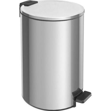 Imagem de Lixeira Com Pedal Tramontina Loop Aço Inox Polido 20 Litros