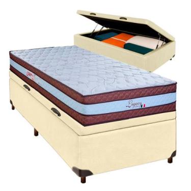 Imagem de Colchão Solteiro Molas Ensacadas + Bau Blindado - Legaccy - Paropas