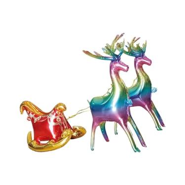 Imagem de menolana Grande balão de natal brinquedo para crianças adultos engraçado festa de natal decoração balão de pé para férias indoor ao ar livre gramado, colorida, eu