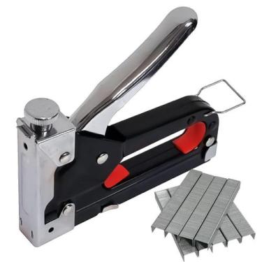 Imagem de Grampeador Tapeceiro 4 A 14Mm Metálico Com 2.000 Grampos - Eda Profiss