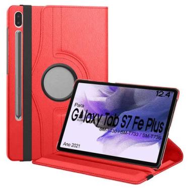 Imagem de Capa giratória 360 para Galaxy S7 FE SM-T730 T733 T736 12.4" - Alamo -