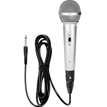 Imagem de Microfone Dinâmico Com Fio Cabo 3 M Lig/deslig Profissional - Altomex