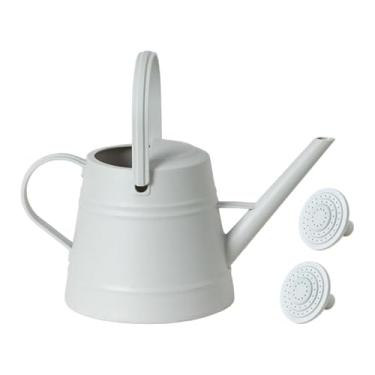 Imagem de Ｂｅｓｇａ Regador de 3,8 L para plantas de interior, ferramenta de jardinagem portátil, prática e criativa, bico longo com aspersor, Cinza