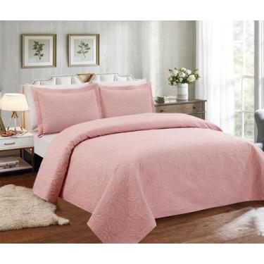 Imagem de Cobre Leito Luxo Para Cama de Casal + Kit 2 Portas Travesseiros - mora