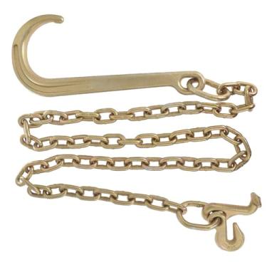 Imagem de Silscvtt Corrente de reboque grau 70 15 J gancho mini R gancho 5/16 x 6 FT substituição para eixo de recuperação