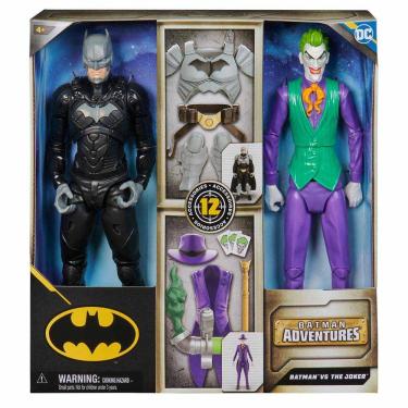 Imagem de Pack Com 2 Bonecos De 30Cm + Acessórios - Batman Vs Coringa