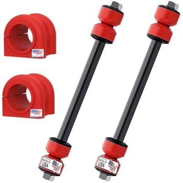 Imagem de Susepsnion Dudes Kit de conexão e bucha estabilizador de barra oscilante frontal CÓDIGO 4PC CÓDIGO VERMELHO PARA Explorer, Mountaineer, Ranger, B2500 1998-2005, K7275 K80082 - Buchas feitas nos EUA