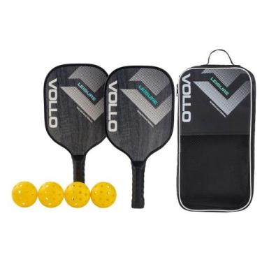 Imagem de Kit Pickleball Lazer 2 Raquetes 4 Bolas e Bolsa Vollo