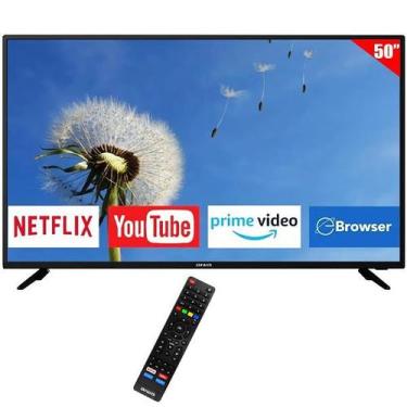 Imagem de Smart TV 50" Aiwa AW50B4K 4K Ultra HD Wi-Fi e Bluetooth com Conversor 